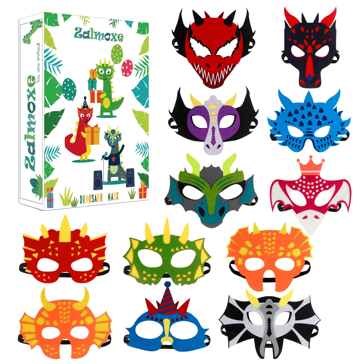 Felt Masks for Kids Party Masks Birthday Masquerade Supplies Decorations Halloween Masks