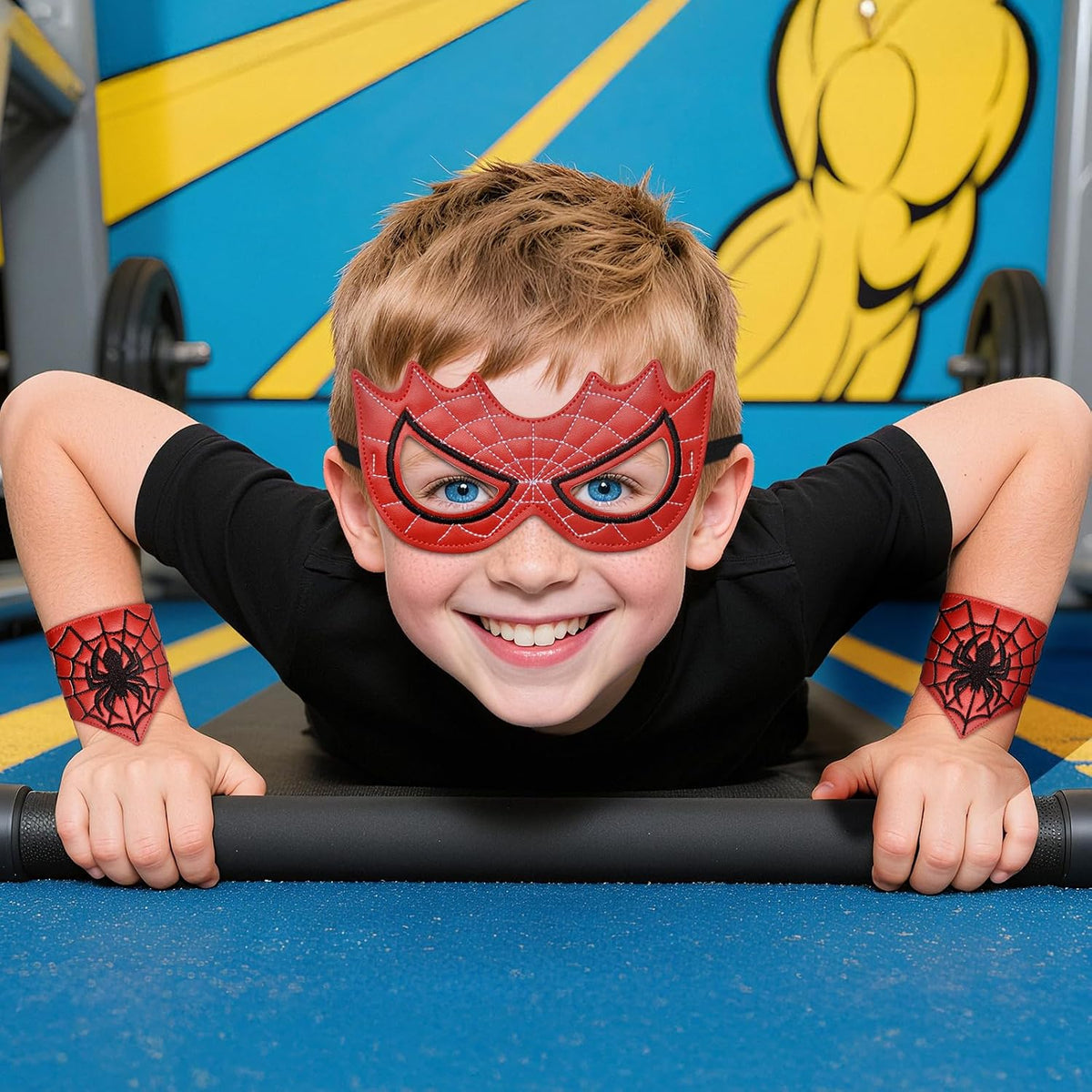 Spider Mask for Halloween Spider Costume Masks with Wristbands for Party Cosplay Dress Up