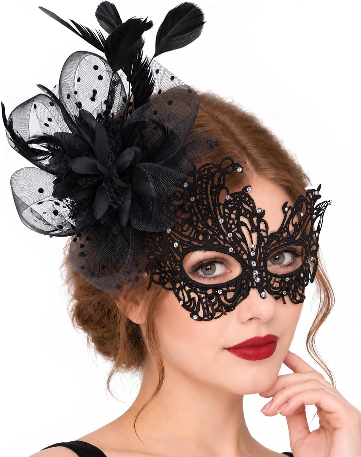 Lace Masquerade Masks for Women for Dress up