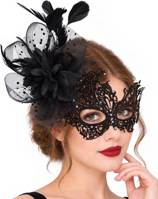 Lace Masquerade Masks for Women for Dress up