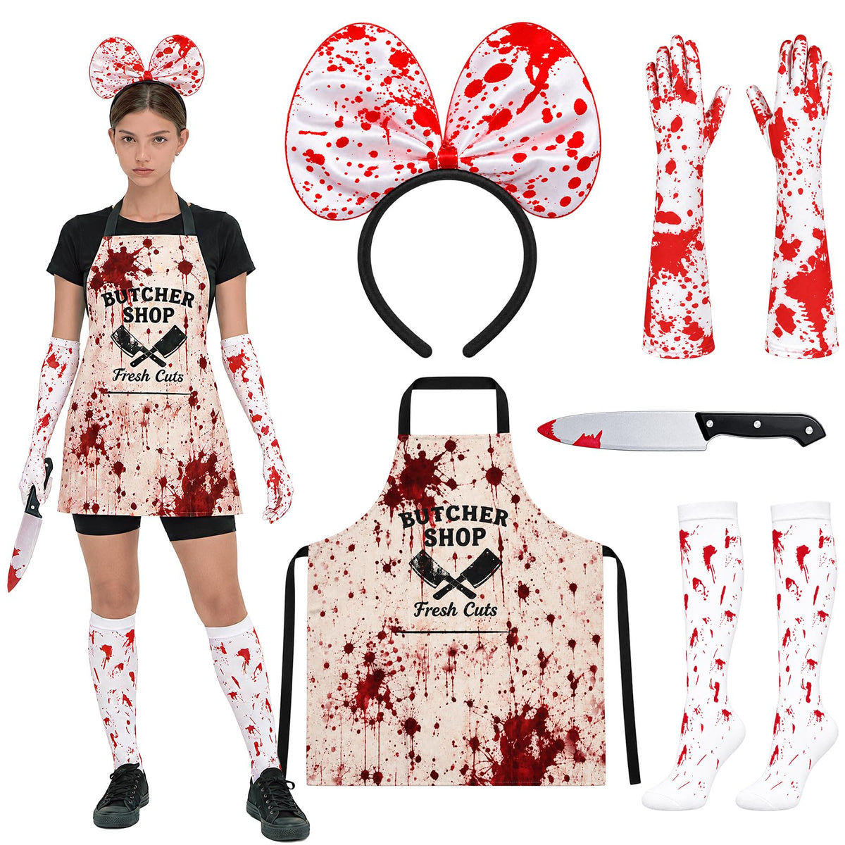 Halloween Butcher Costume Set