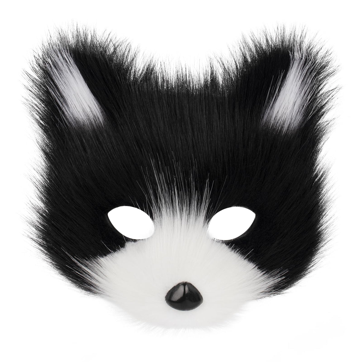 Animal Fox Wolf Mask Halloween Party Cosplay Costumes Props Plush Cat Half Face Masks Carnival Christmas Masquerade