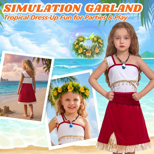 Princess Costume for Girls, Adventure Costume Princess Dress with Accessories, Kids Halloween Princess Dress Up