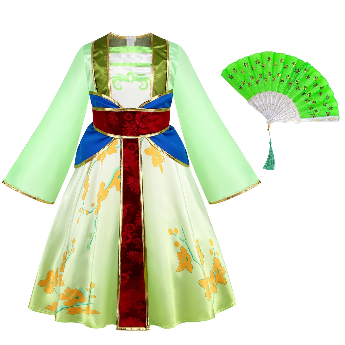 Mulan Costume Dress for Girls,Kids Character Princess Dress