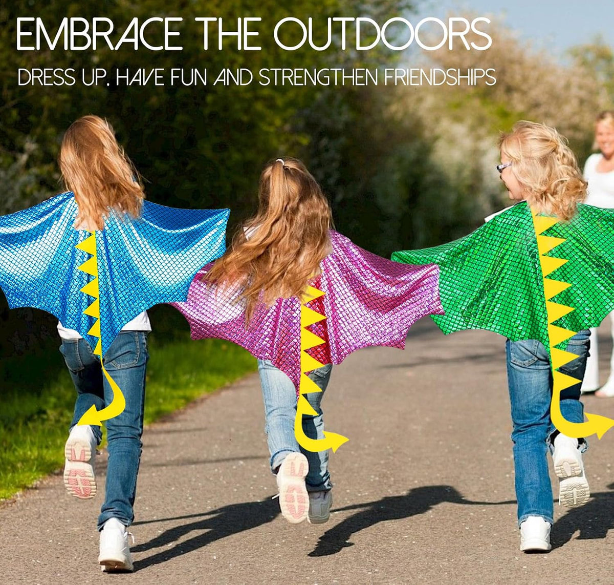 Dragon Wings Costume for Kids Dinosaur Toys with Dino Mask Cape