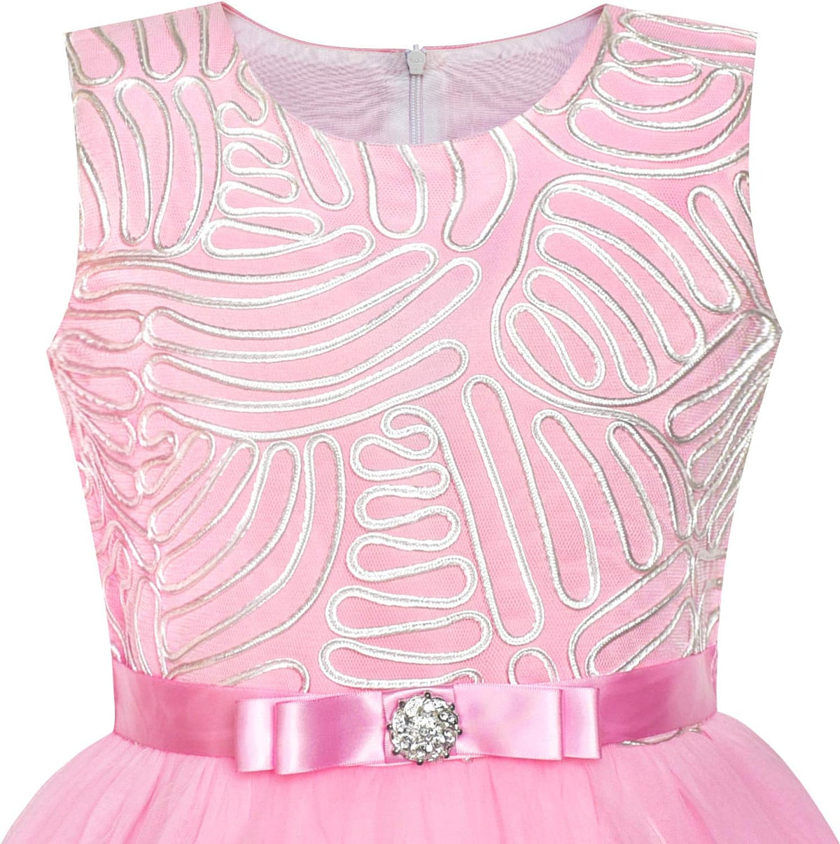 Sunny Fashion Girls Dress Unicorn Rainbow Tulle Unicorn Headband Party Size 4-10