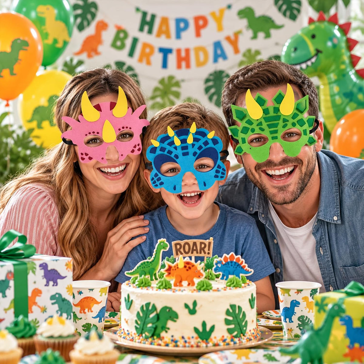 Felt Masks for Kids Party Masks Birthday Masquerade Supplies Decorations Halloween Masks
