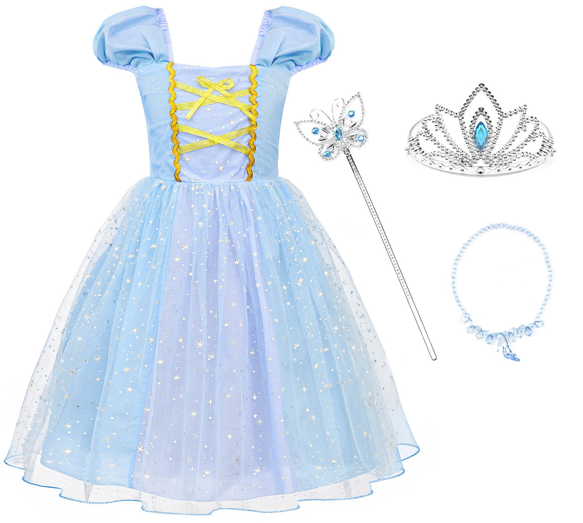 JerrisApparel Girl Princess Costume Dress for Birthday Party