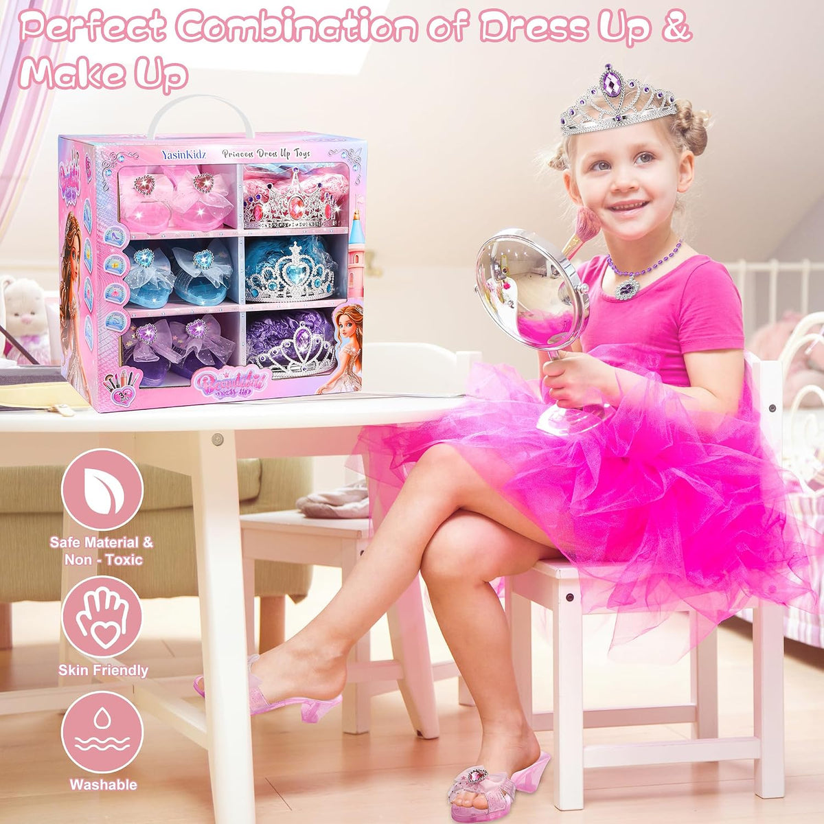Princess Dress Up, Jewelry Boutique Kit, Skirts, Shoes, Crowns