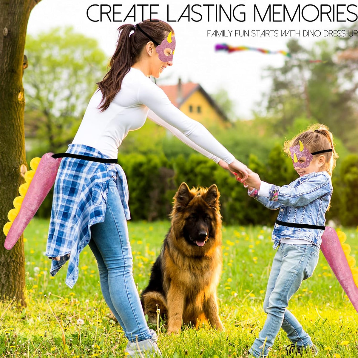 iROLEWIN Dinosaur Dinosaur Tail Costume for Kids and Mask as Boys Dress Up