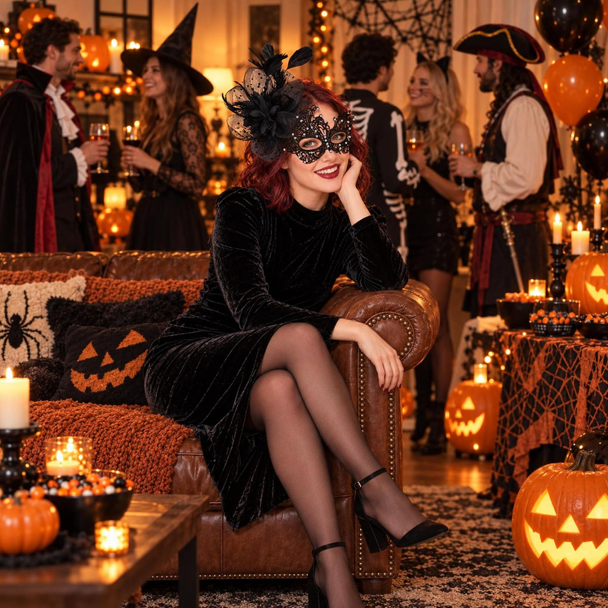 Lace Masquerade Masks for Women for Dress up
