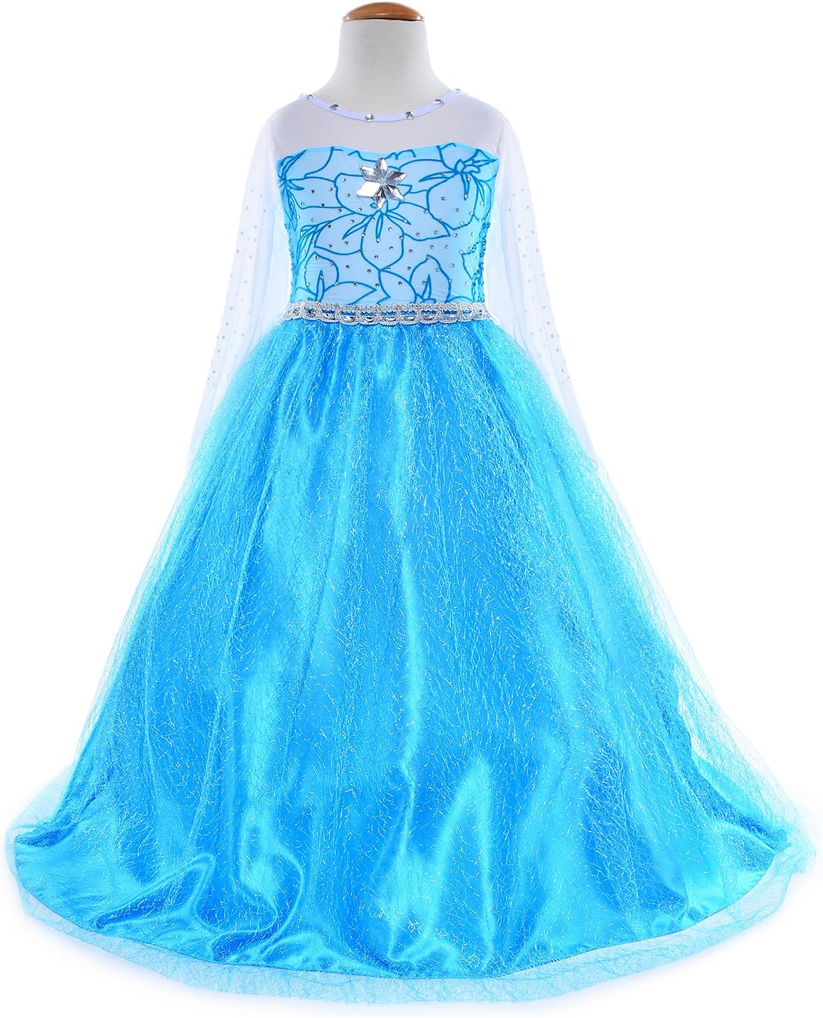 Party Chili Princess Costumes Birthday Party Dress Up for Little Girls with Accessories