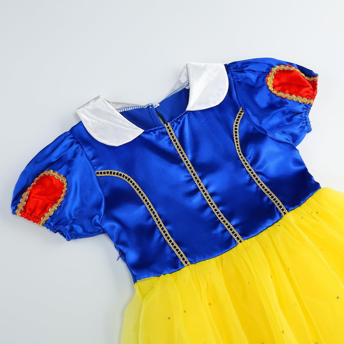 Princess Costume Dress for Girls Princess Dress Up Costume Birthday Party Halloween Cosplay with Accessories