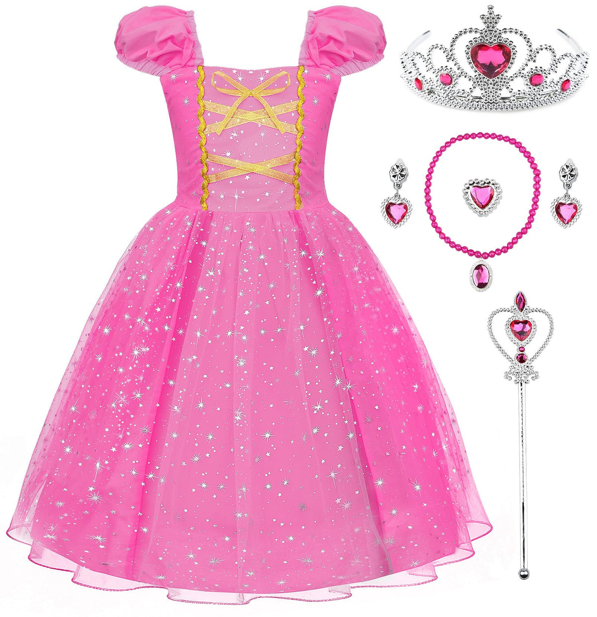 JerrisApparel Girl Princess Costume Dress for Birthday Party