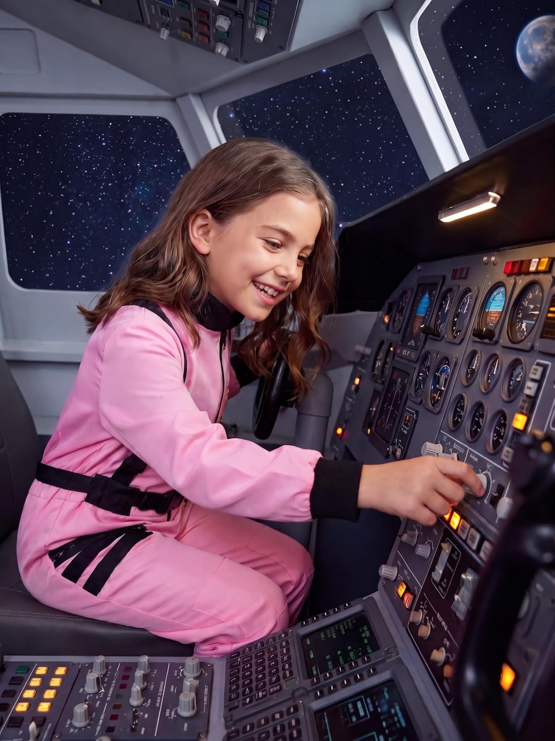 Astronaut Costume for Kids Space Suit Girls Birthday Gifts