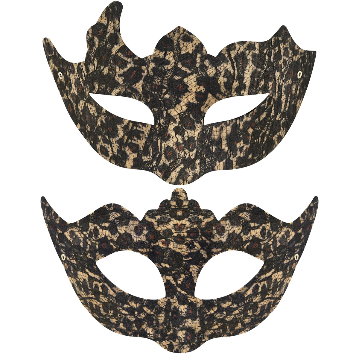 SIQUK Couple Masquerade Masks Set Venetian Party Mask Plastic Halloween Costume Mask Mardi Gras Mask for Women and Men