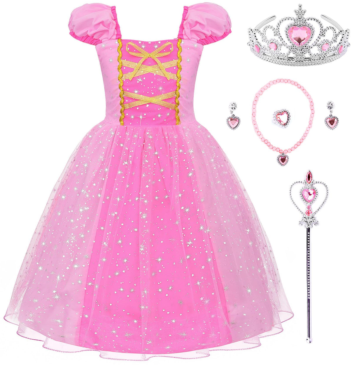 JerrisApparel Girl Princess Costume Dress for Birthday Party