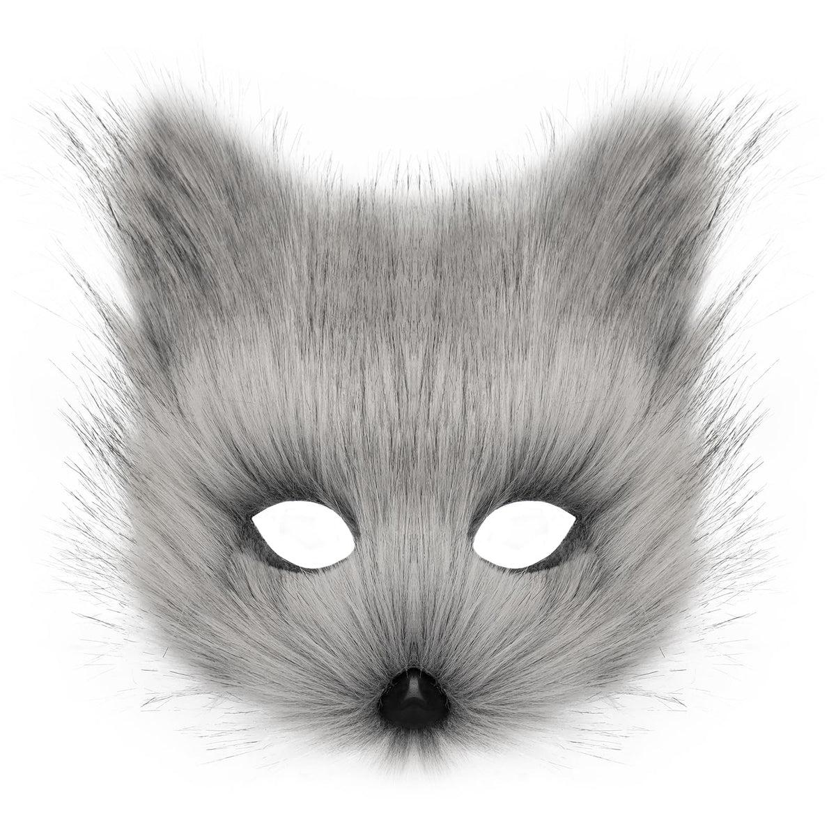 Animal Fox Wolf Mask Halloween Party Cosplay Costumes Props Plush Cat Half Face Masks Carnival Christmas Masquerade