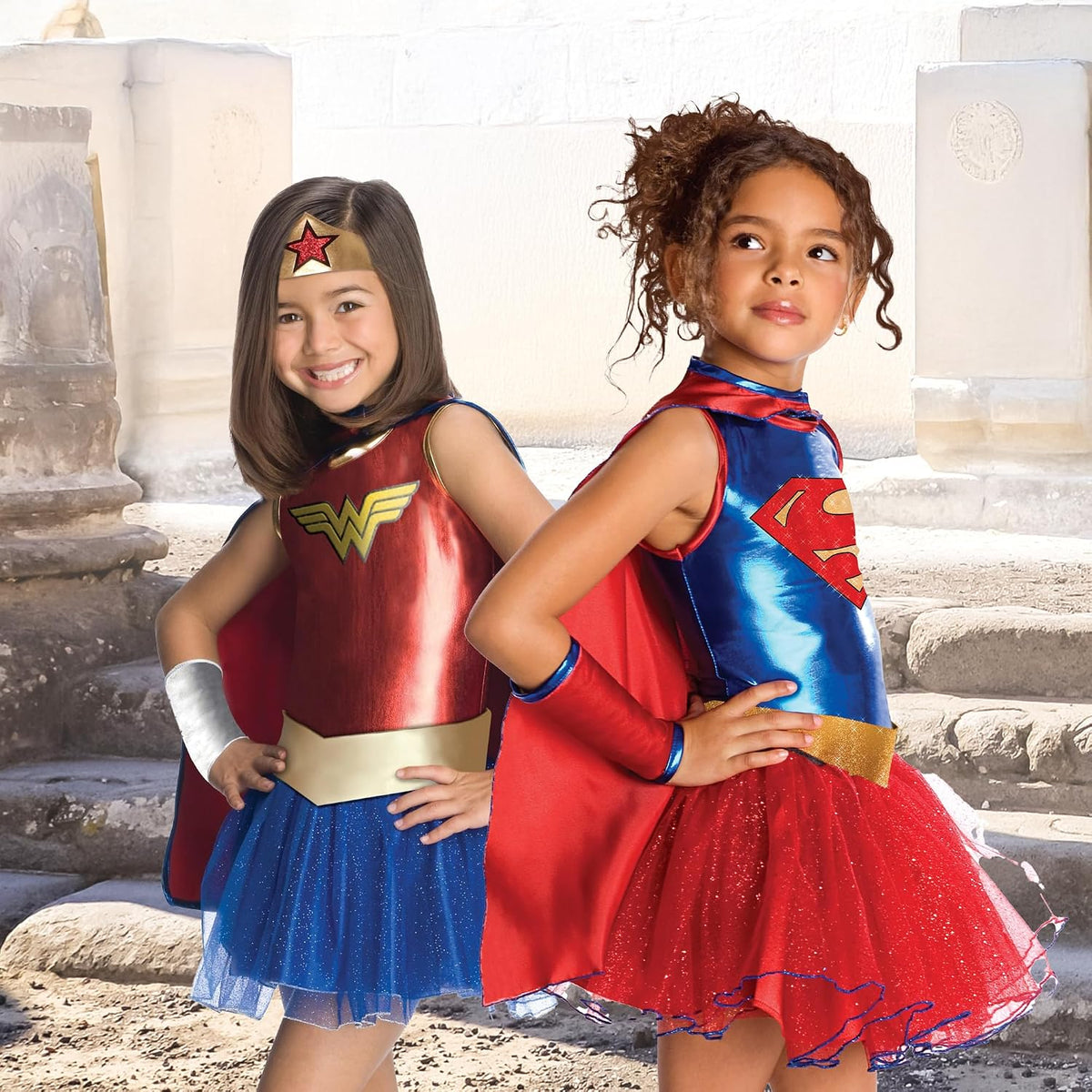 Rubies at Party City DC Comics Superheroes: Supergirl Costume Dress for Kids, Girl's Medium