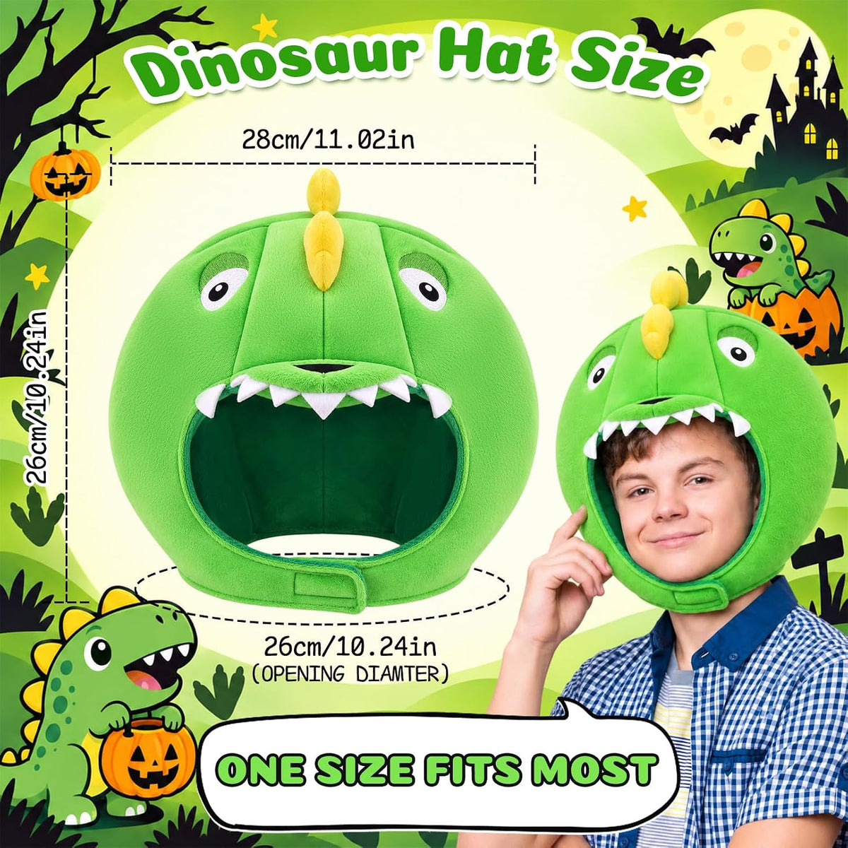 Funny Animal Hat,Plush Costume Hat Mask for Halloween & Party