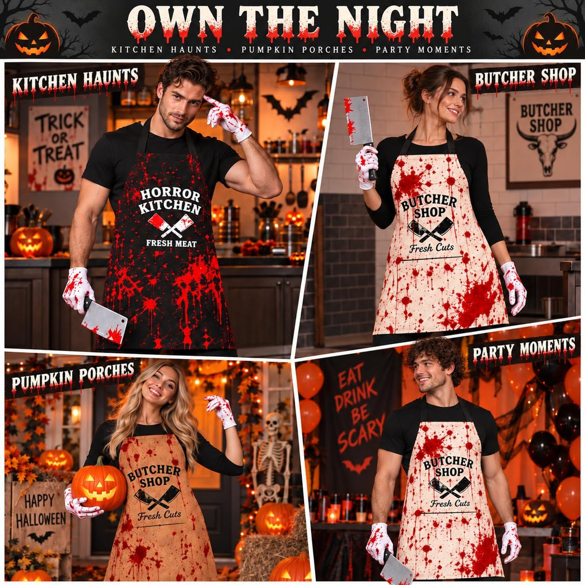 Halloween Butcher Costume Set