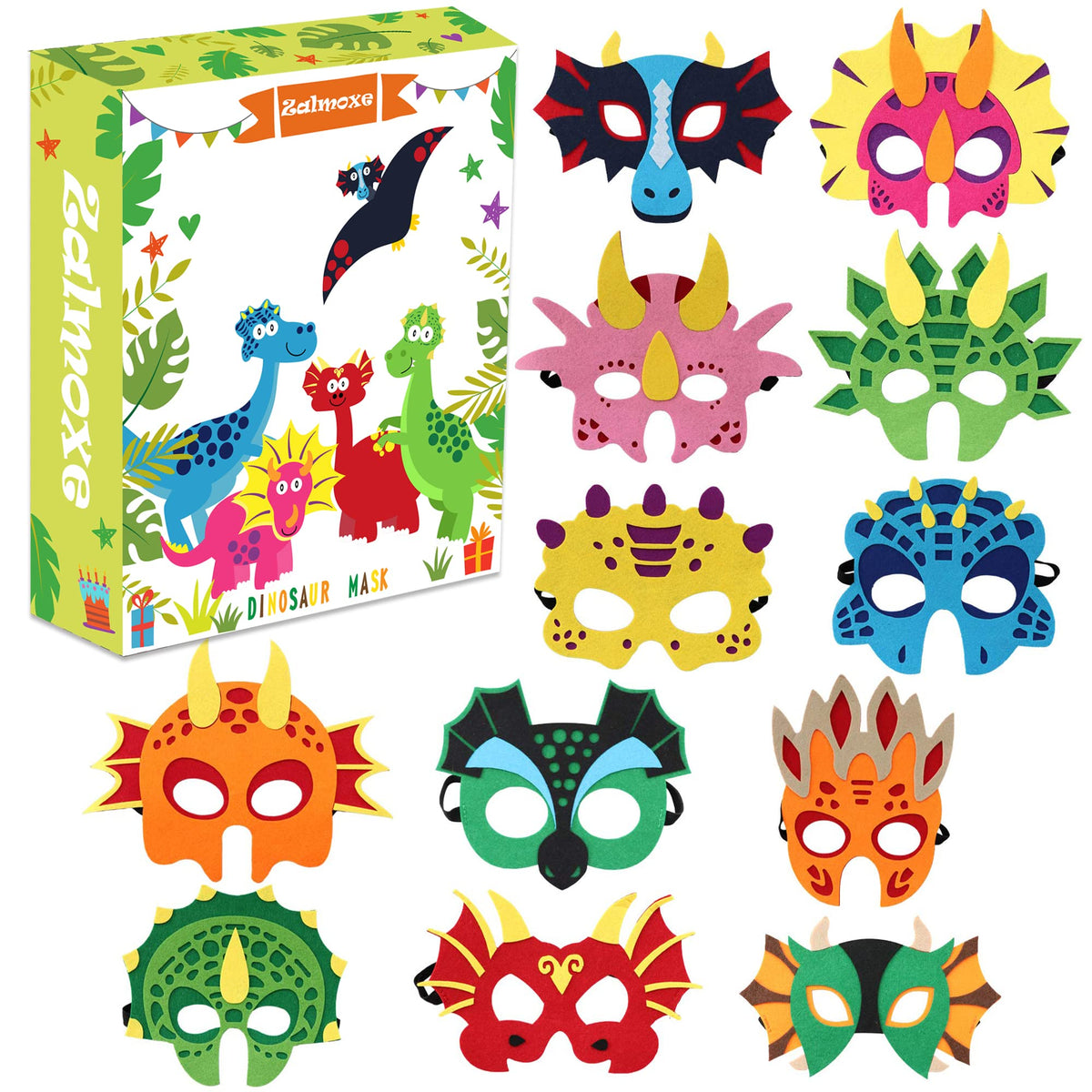 Felt Masks for Kids Party Masks Birthday Masquerade Supplies Decorations Halloween Masks