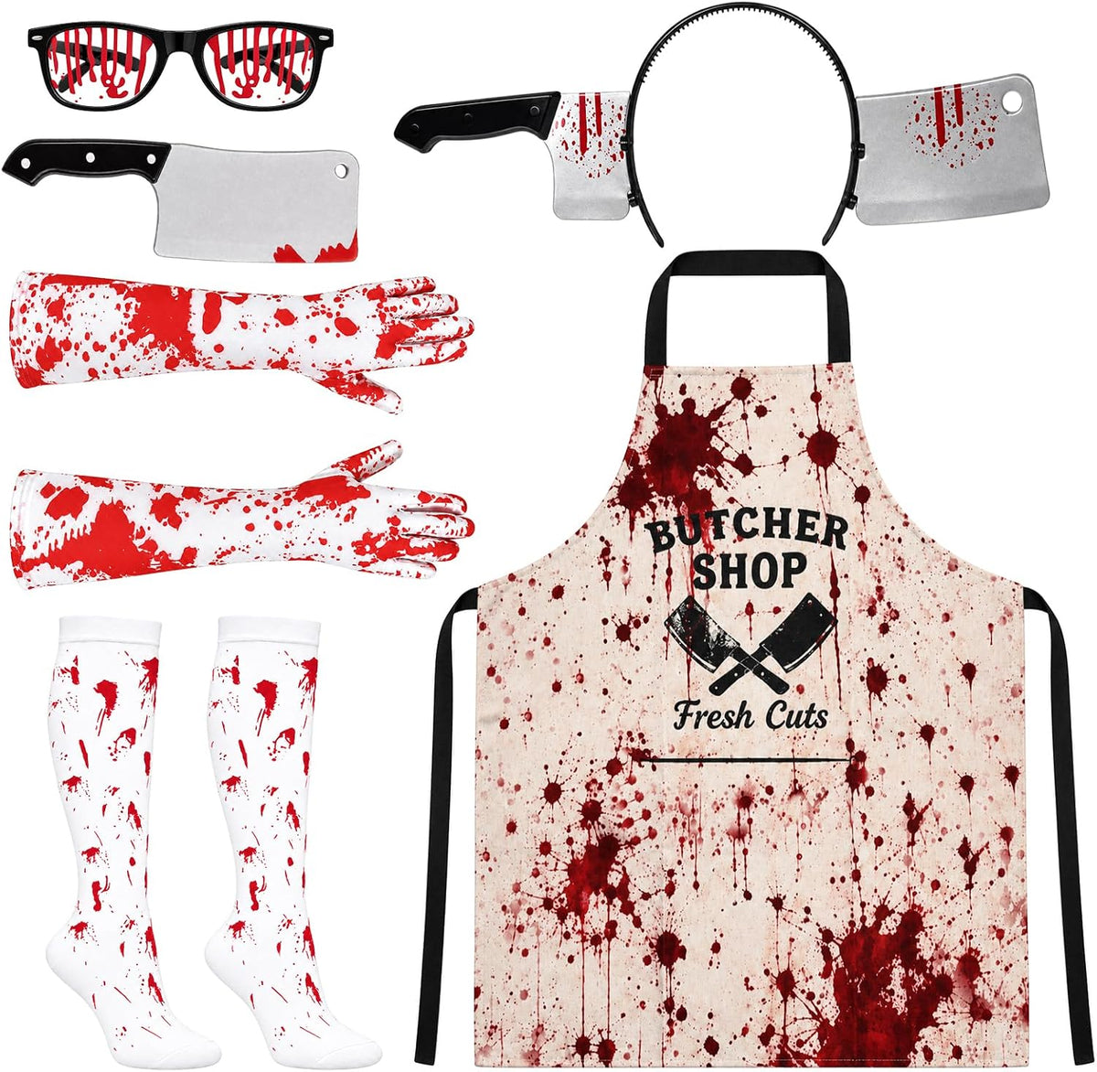 Halloween Butcher Costume Set