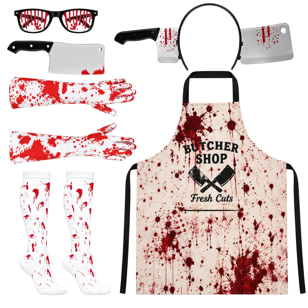 Halloween Butcher Costume Set