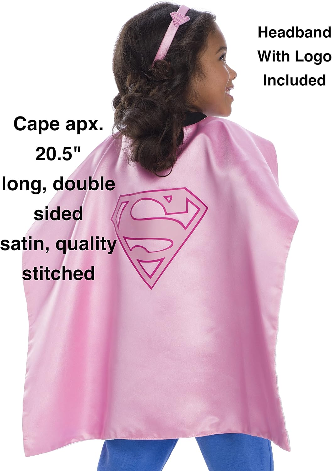Rubies DC Comics Superheroes: Superhero Cape and Accessory Set for Kids, Girl's One Size