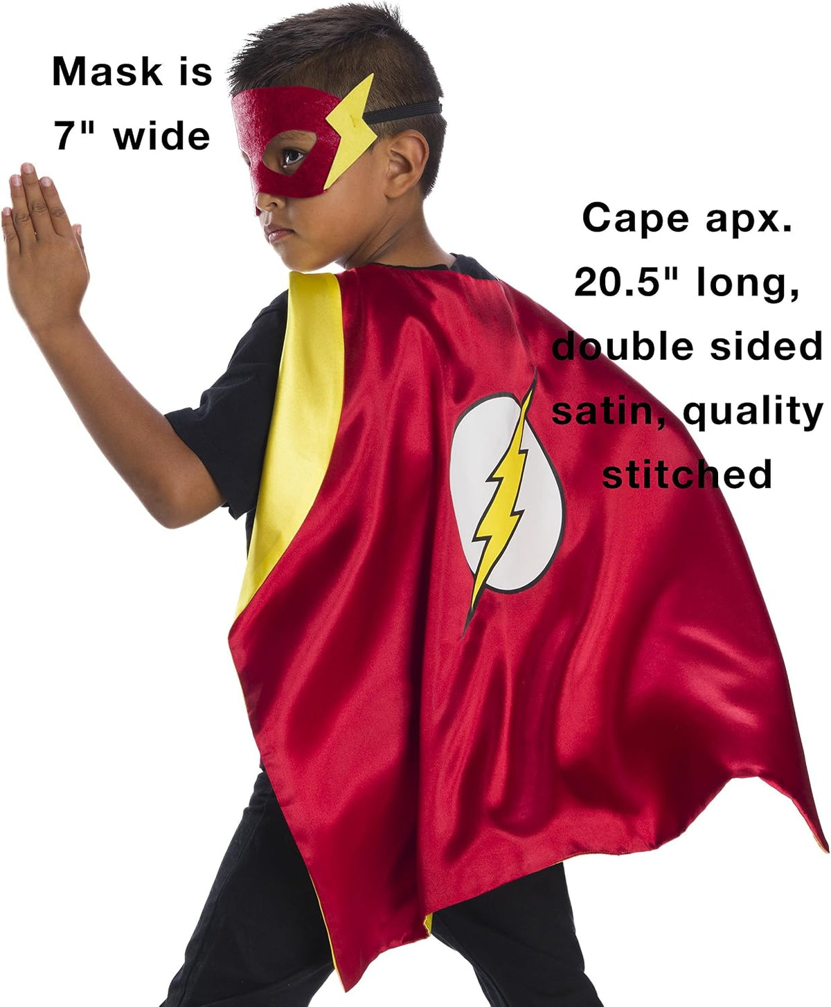 Rubies DC Comics Superheroes: Superhero Cape and Accessory Set for Kids, Boy's One Size