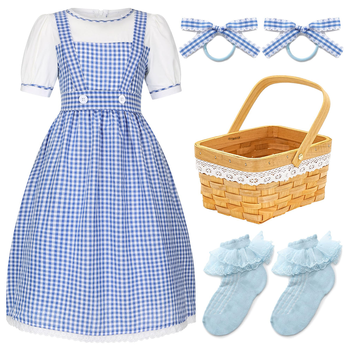 Girls Book Storybook Character Costume, Halloween Costumes Dress Up for Kids