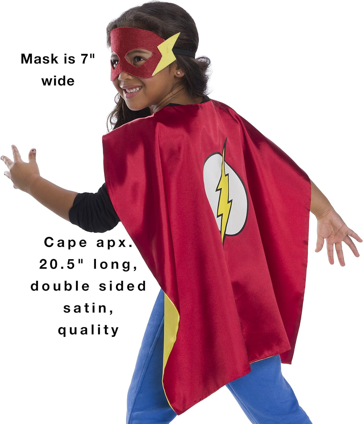 Rubies DC Comics Superheroes: Superhero Cape and Accessory Set for Kids, Girl's One Size