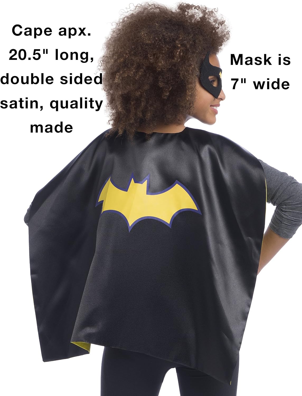 Rubies DC Comics Superheroes: Superhero Cape and Accessory Set for Kids, Girl's One Size