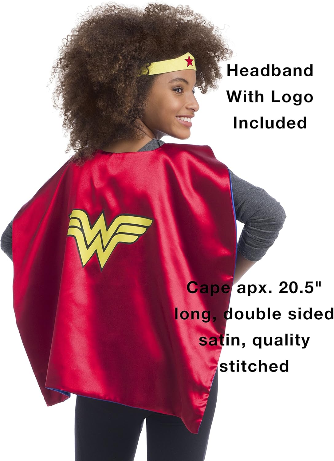 Rubies DC Comics Superheroes: Superhero Cape and Accessory Set for Kids, Girl's One Size